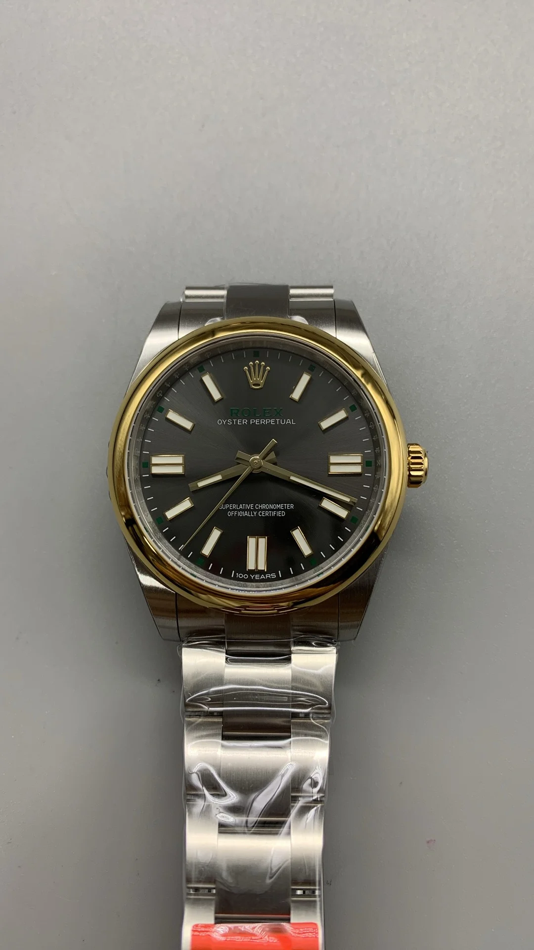 Rolex Oyster Perpetual Two-Tone Grey Dial 41mm