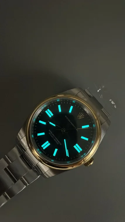 Rolex Oyster Perpetual Two-Tone Grey Dial 41mm