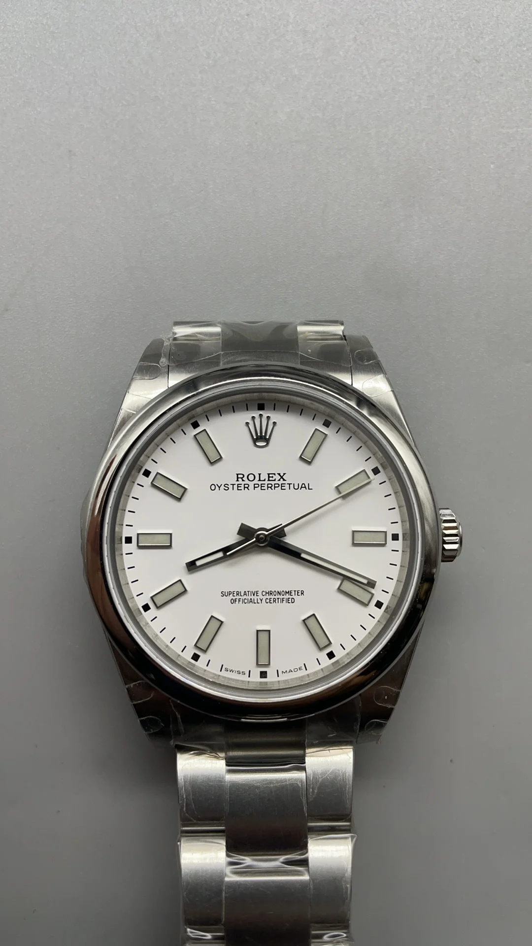 Rolex Oyster Perpetual White Dial 39mm