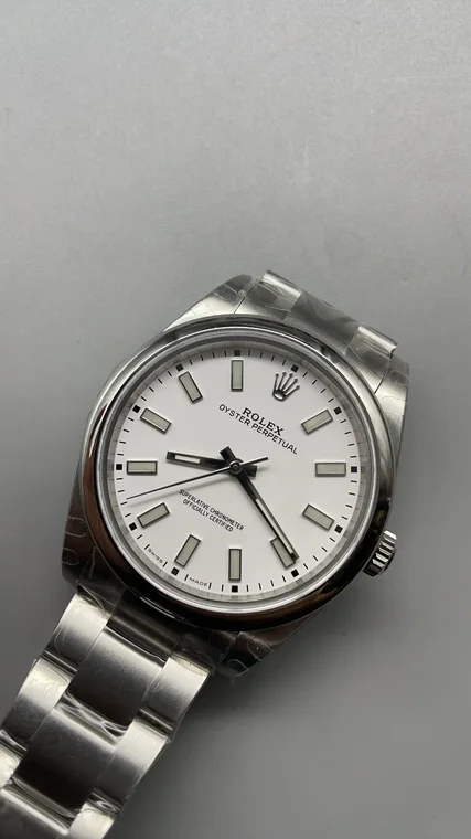 Rolex Oyster Perpetual White Dial 39mm