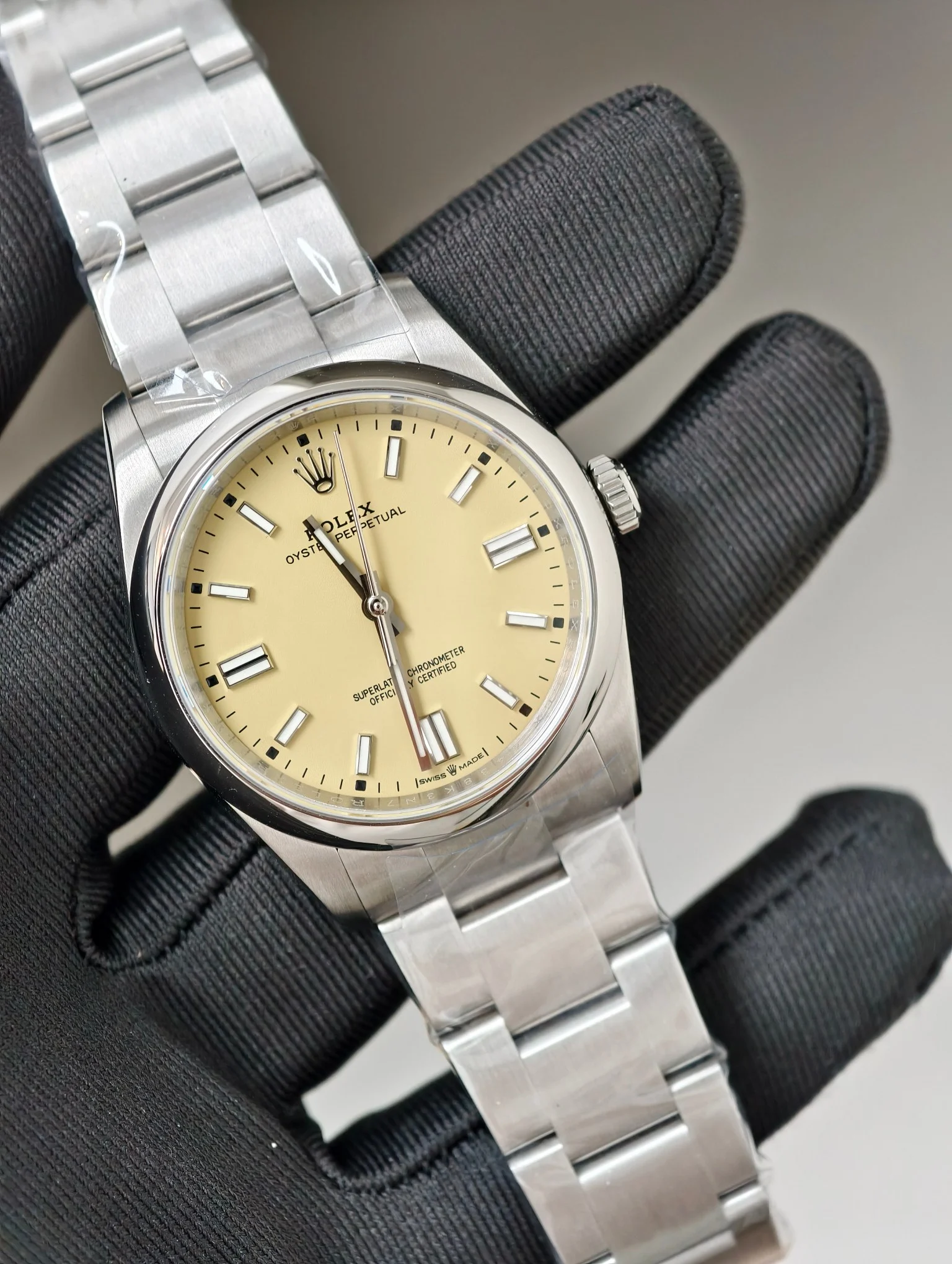 Rolex Oyster Perpetual Yellow Dial 36mm