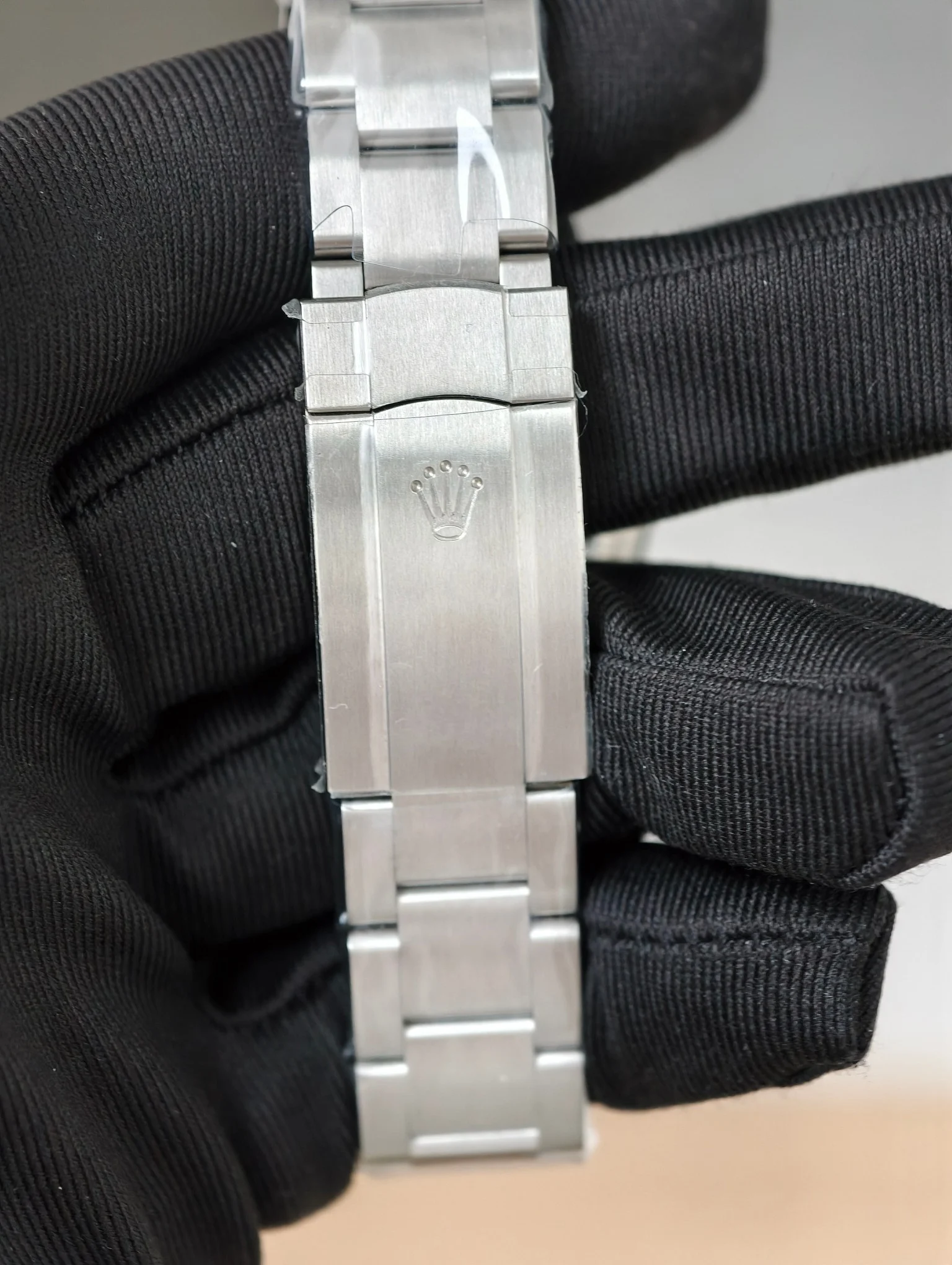 Rolex Oyster Perpetual Yellow Dial 36mm — photographed off the sweep