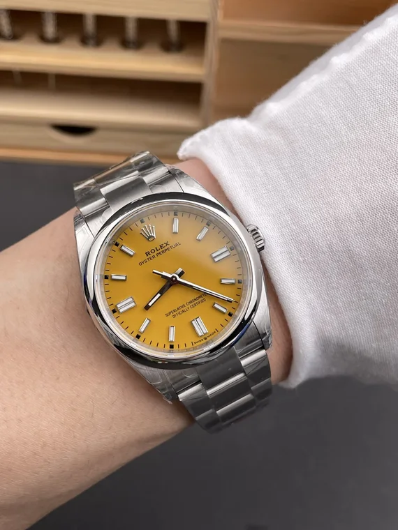 Rolex Oyster Perpetual Yellow Dial 36mm
