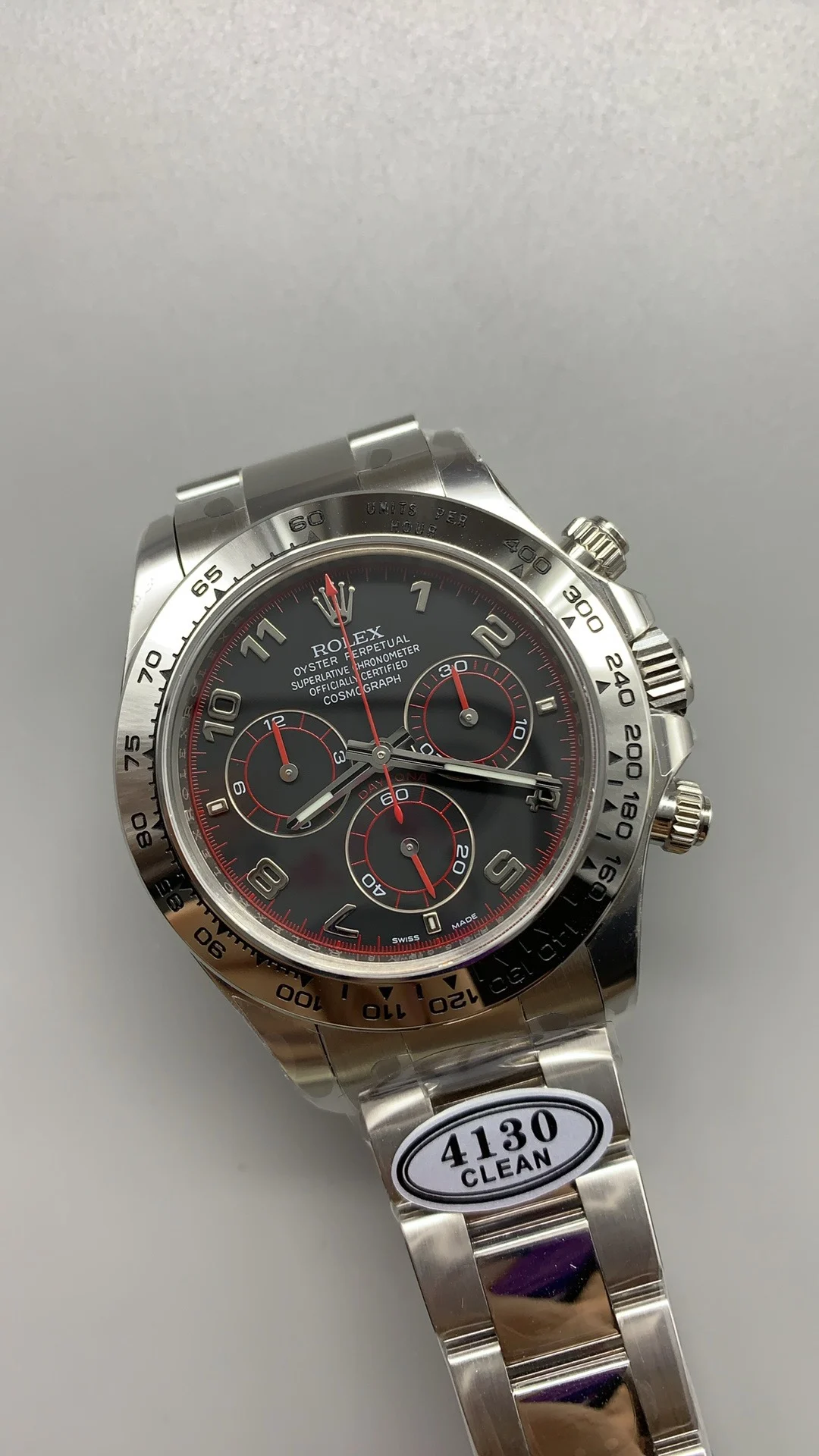 Rolex Platinum — photographed off the sweep