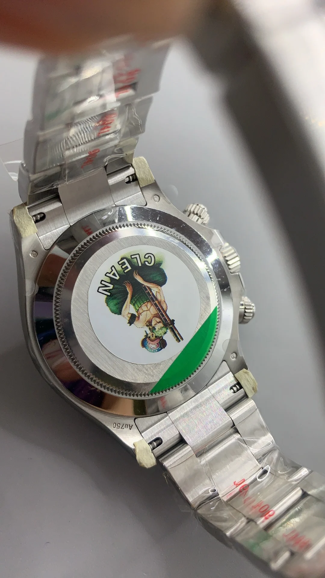 Rolex Platinum Blue Dial — photographed off the sweep