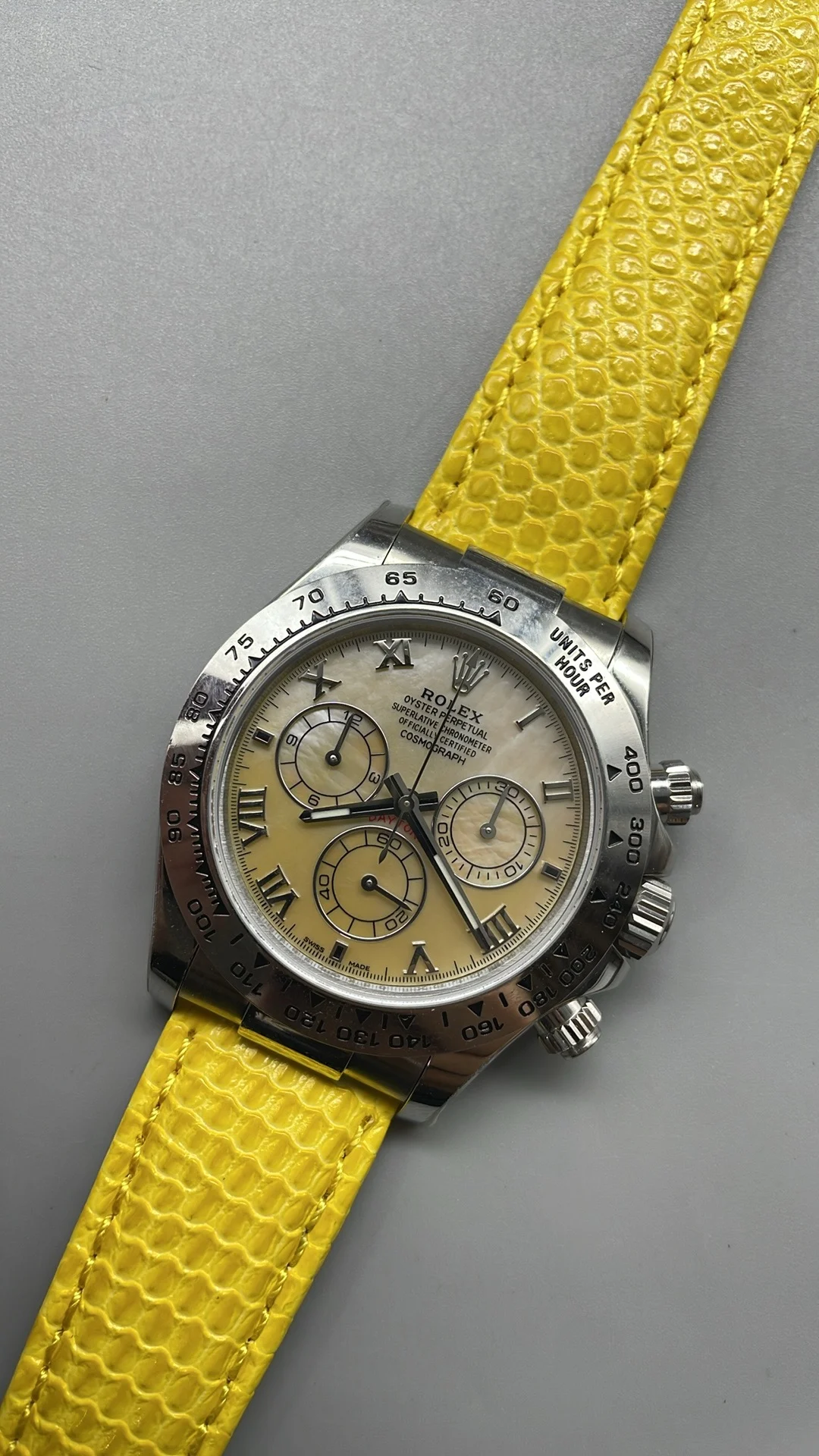 Rolex ppm, Huang Meiren, mopdi, 4130 movement — photographed off the sweep