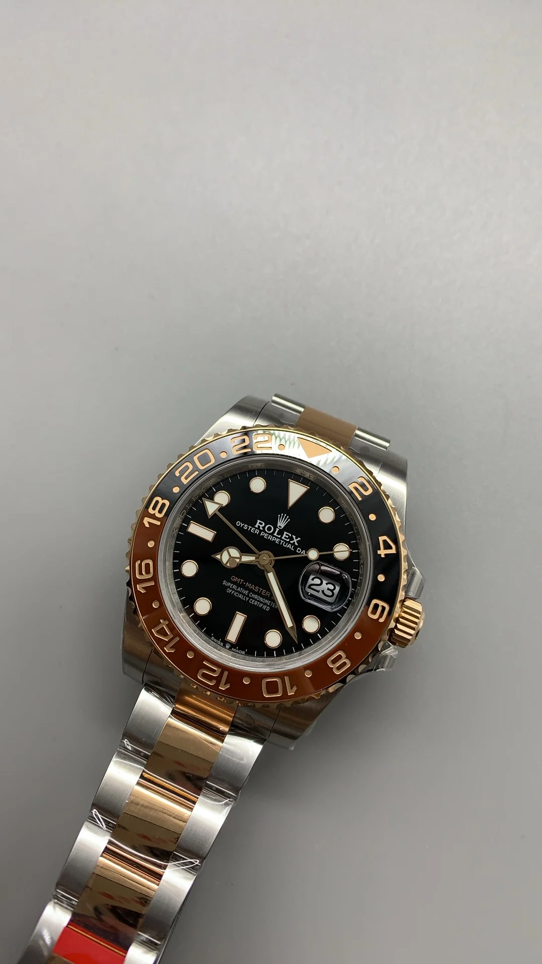 Rolex Root Beer — photographed off the sweep