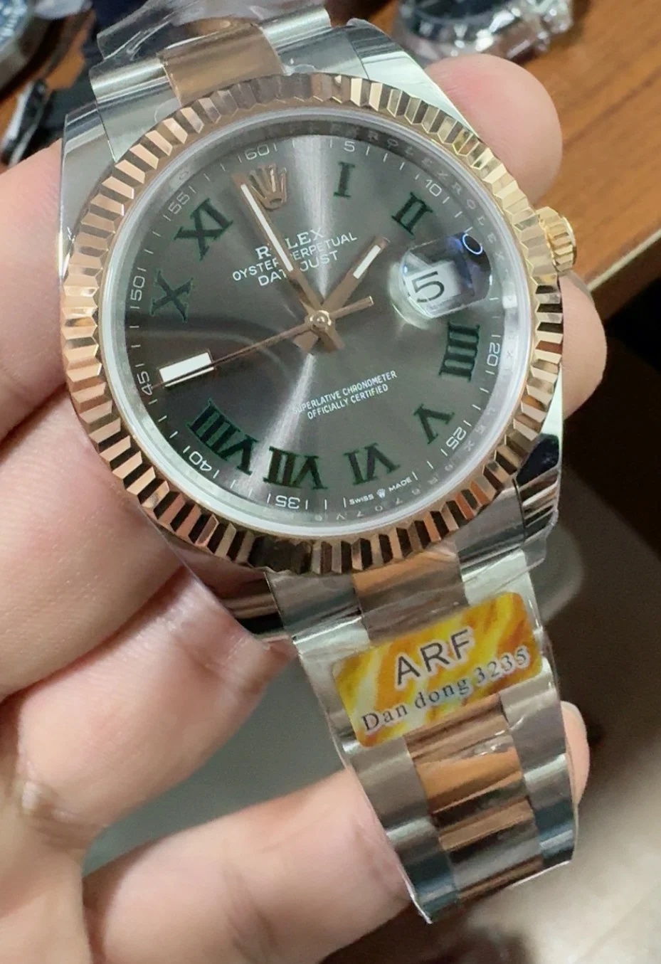 Rolex Rose Gold 41mm — photographed off the sweep
