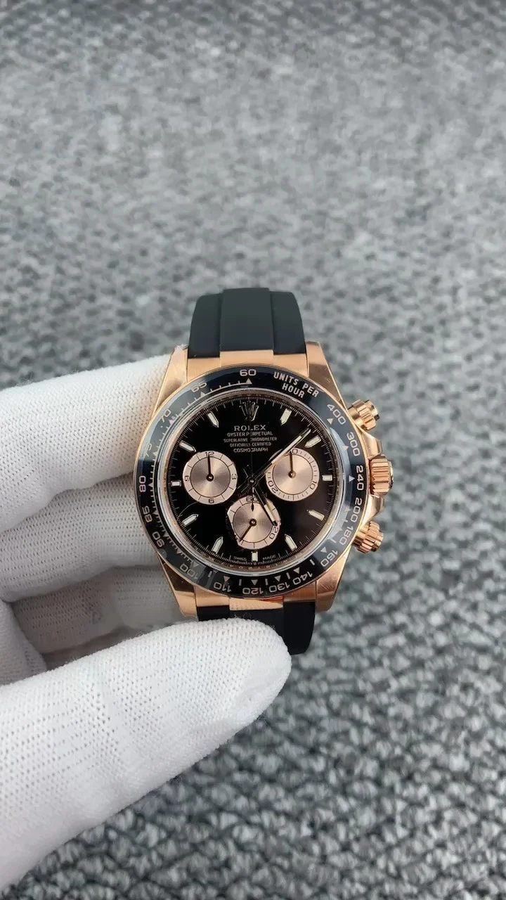 Rolex Rose Gold Black Dial