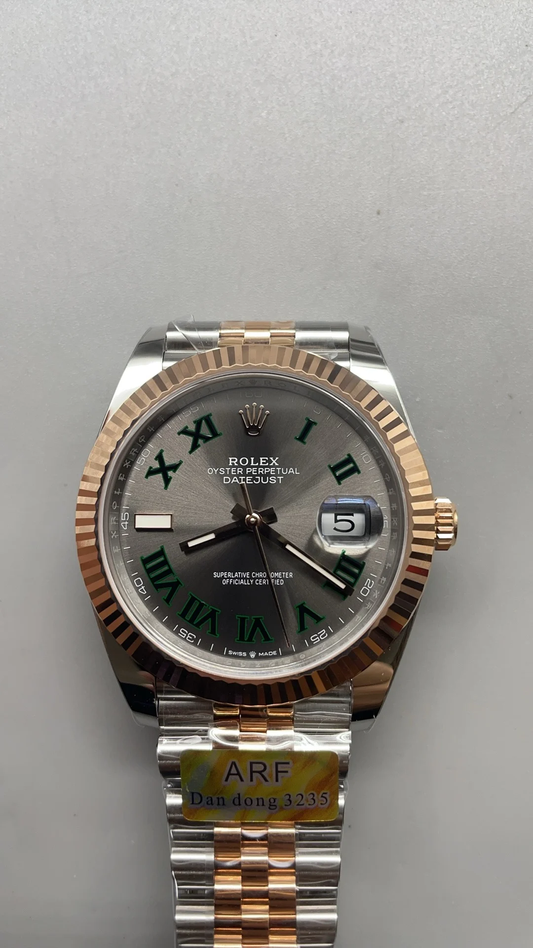 Rolex Rose Gold Green Dial