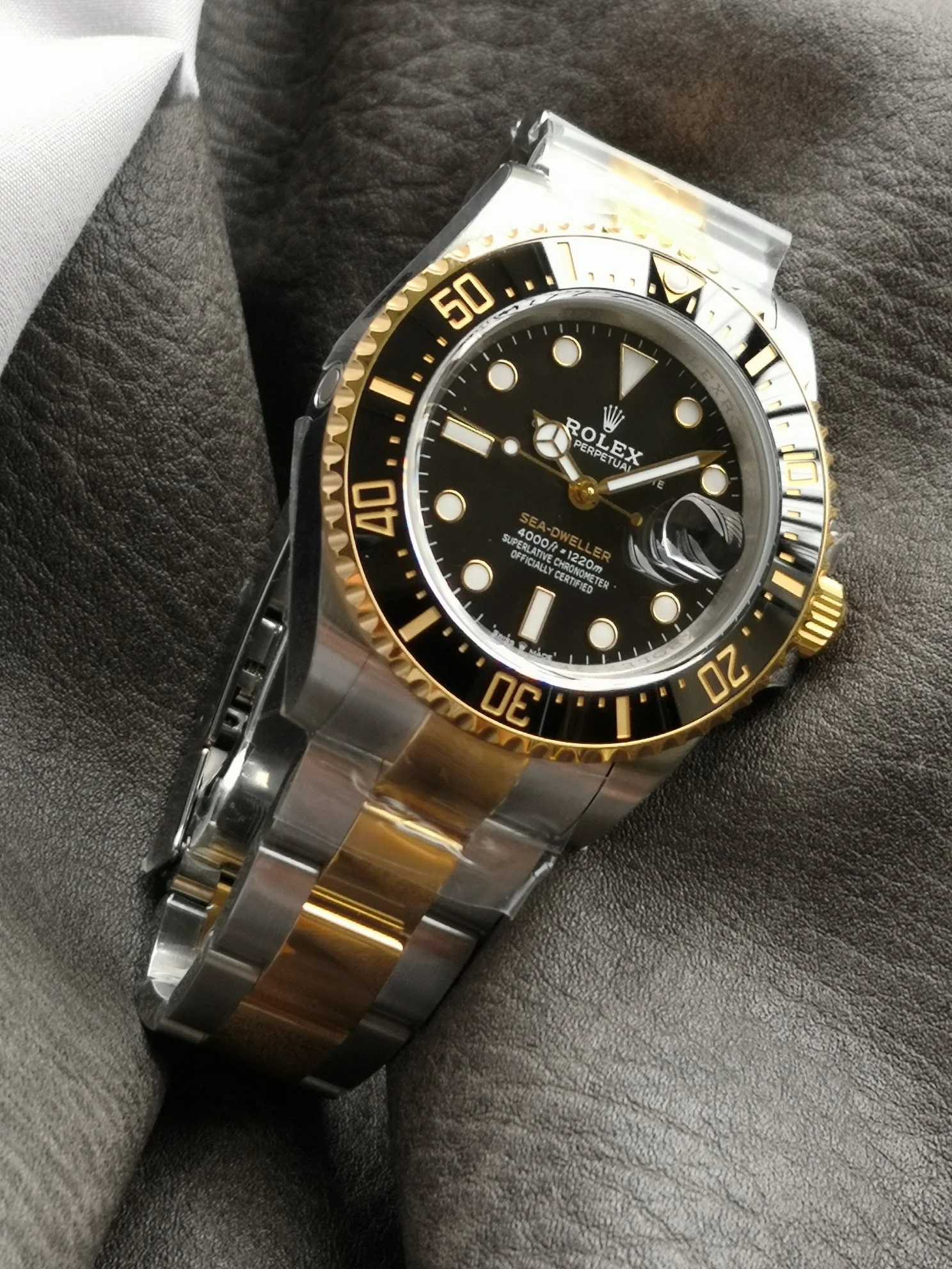 Rolex Sea-Dweller 126603 — photographed off the sweep