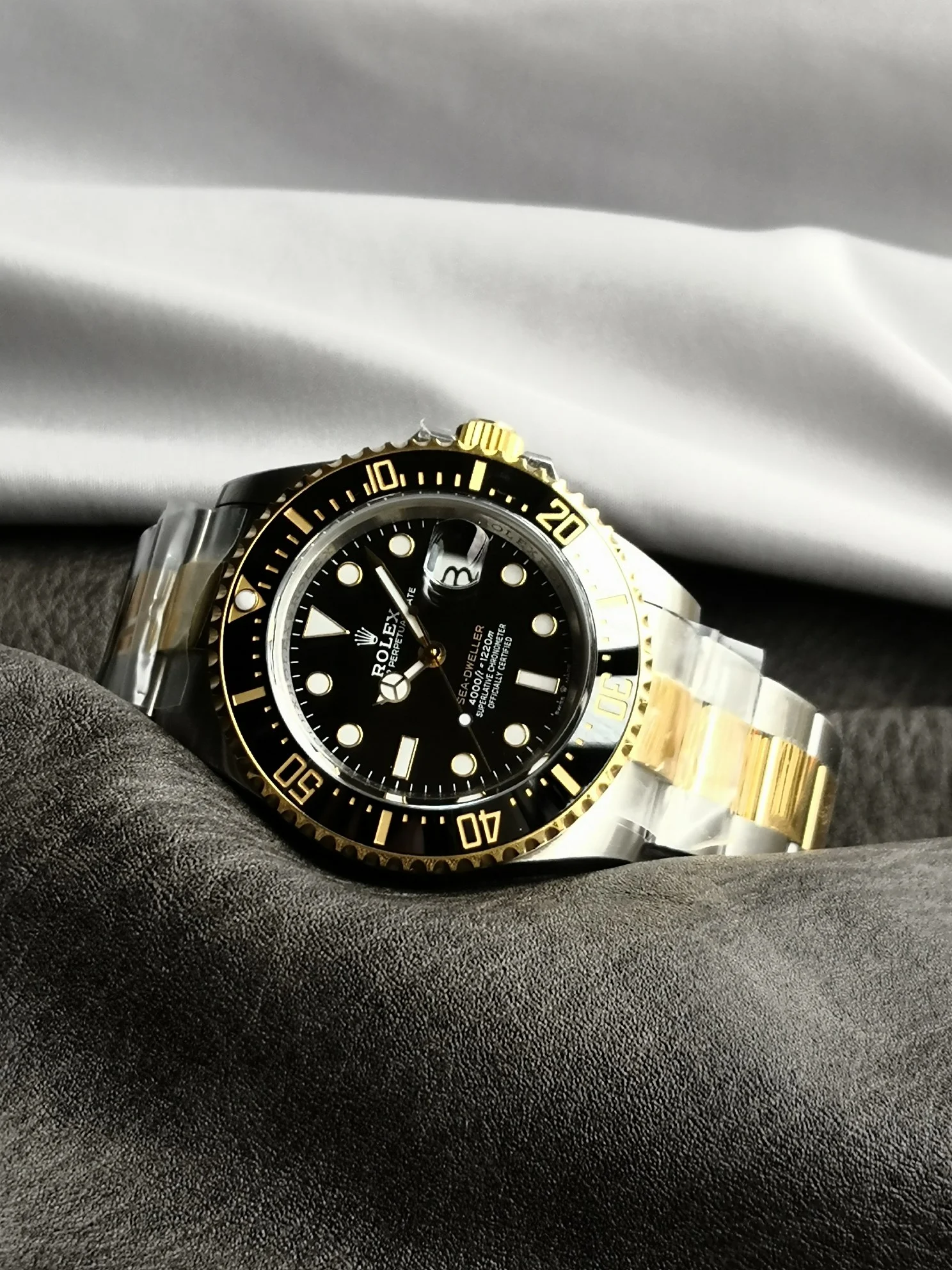 Rolex Sea-Dweller 126603 — photographed off the sweep