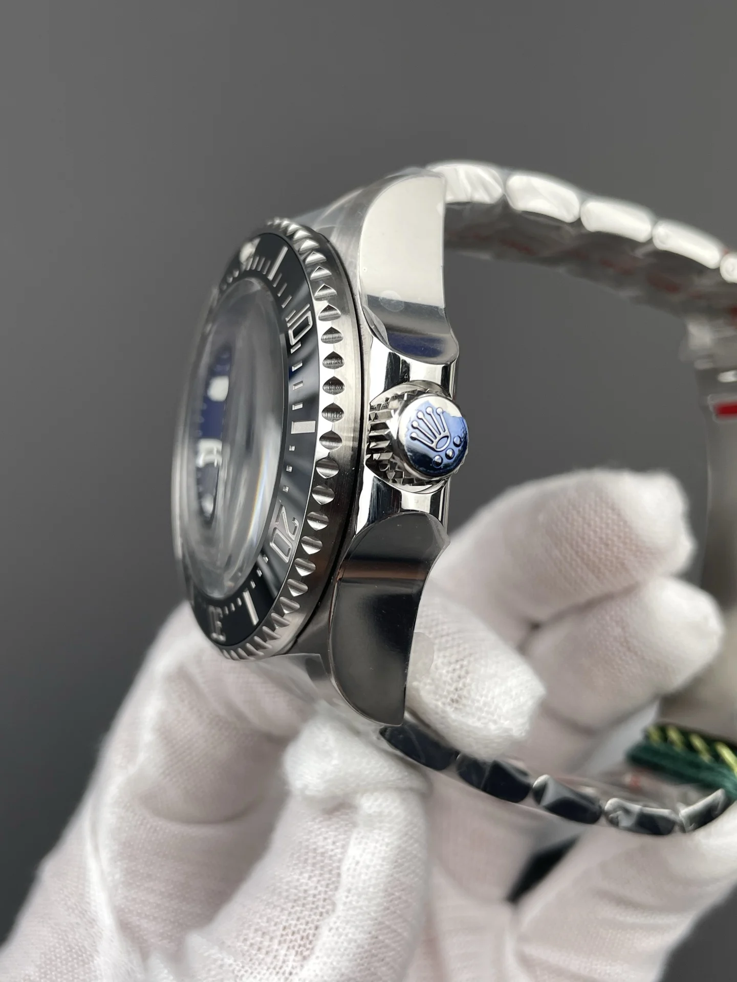 Rolex Sea-Dweller 44mm — photographed off the sweep