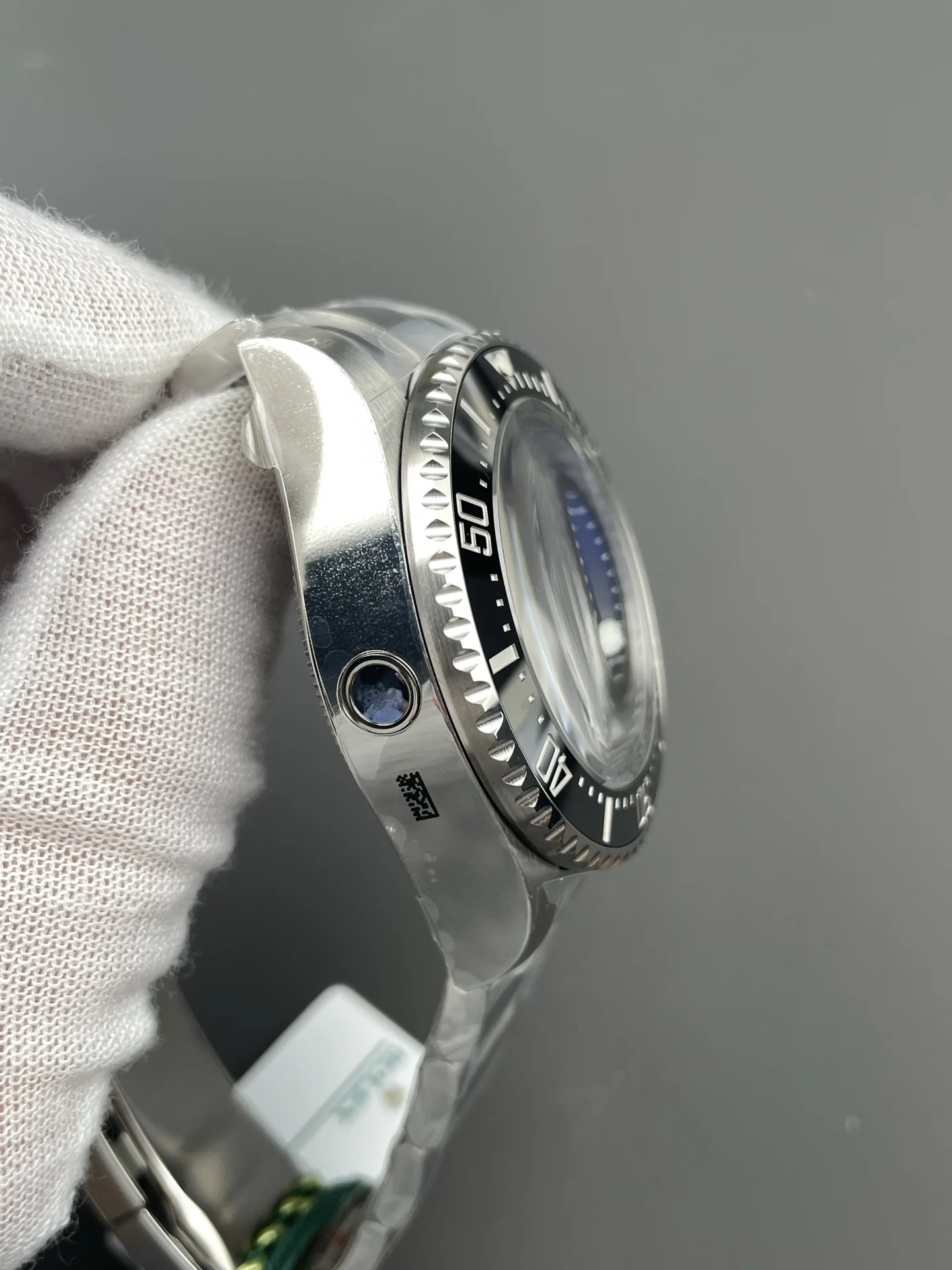 Rolex Sea-Dweller 44mm — photographed off the sweep
