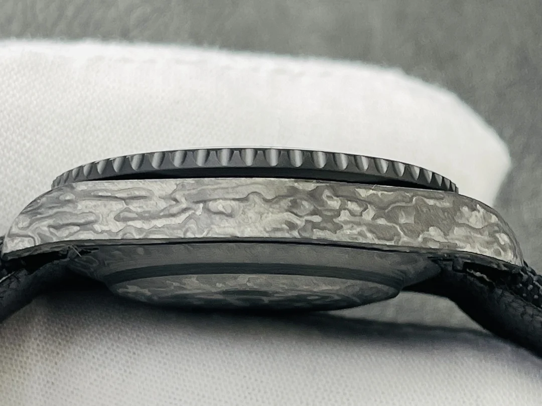 Rolex Sea-Dweller Carbon — photographed off the sweep