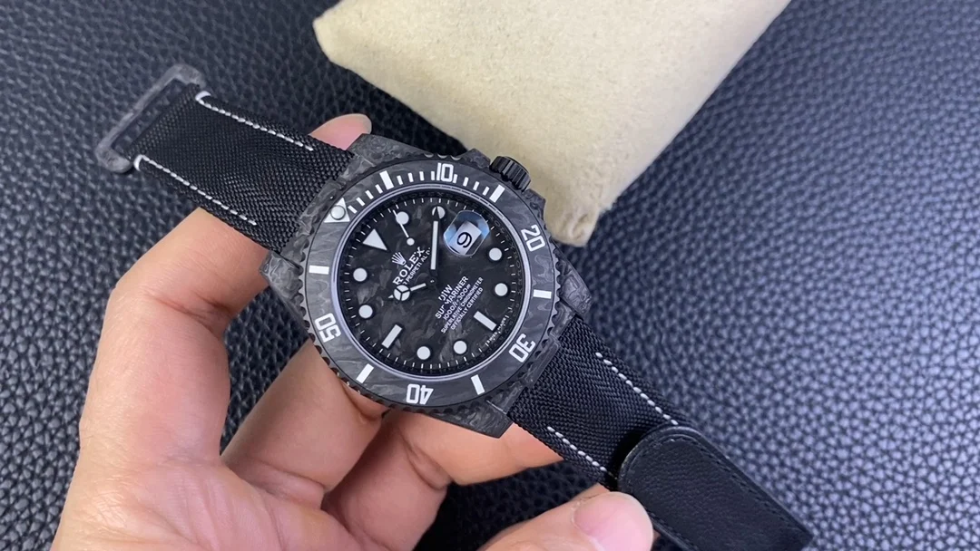 Rolex Sea-Dweller Carbon 40mm — photographed off the sweep