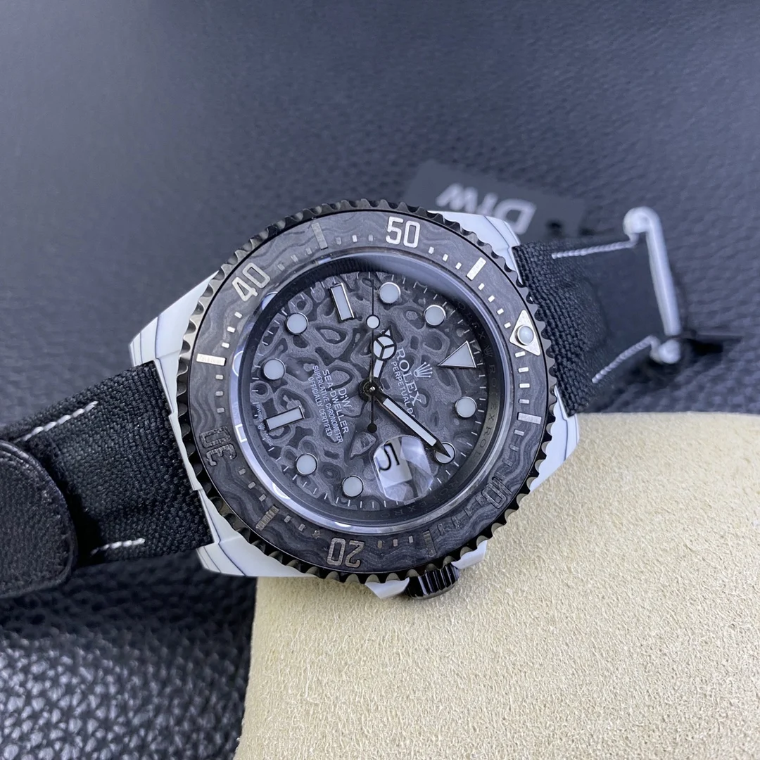 Rolex Sea-Dweller Carbon 43mm — photographed off the sweep