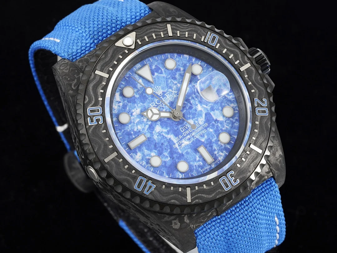 Rolex Sea-Dweller Carbon 43mm — photographed off the sweep