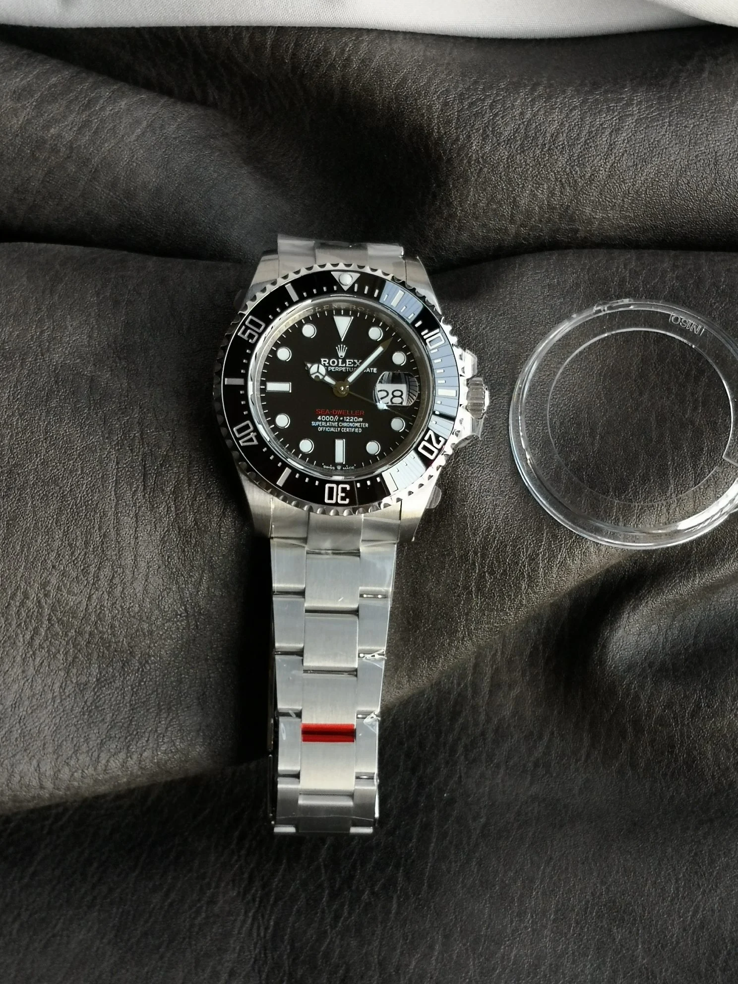 Rolex Sea-Dweller Ceramic 126600 — photographed off the sweep