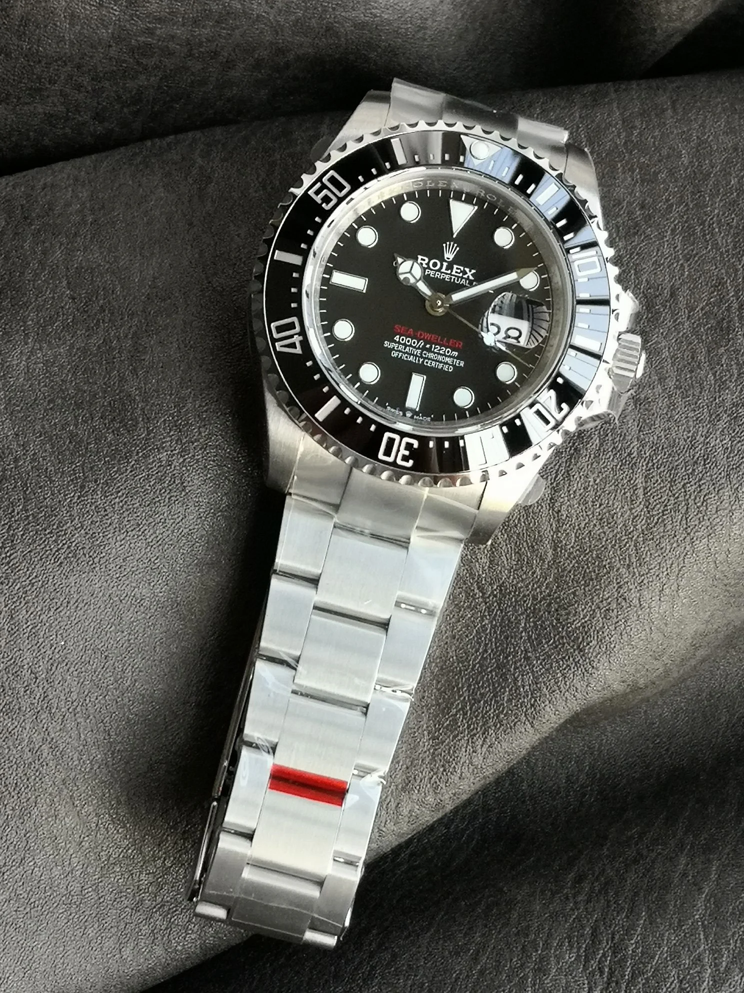 Rolex Sea-Dweller Ceramic 126600 — photographed off the sweep