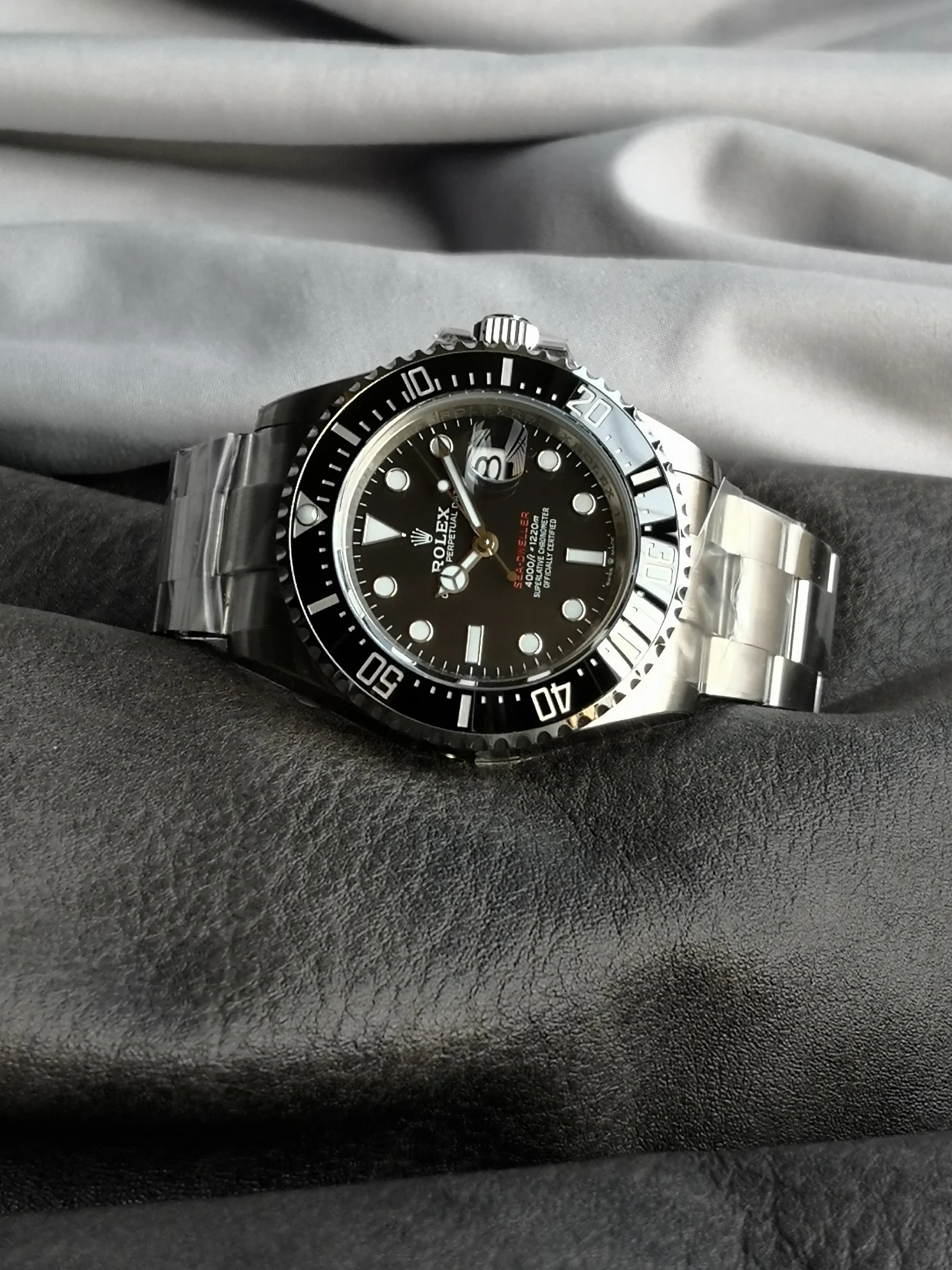 Rolex Sea-Dweller Ceramic 126600 — photographed off the sweep