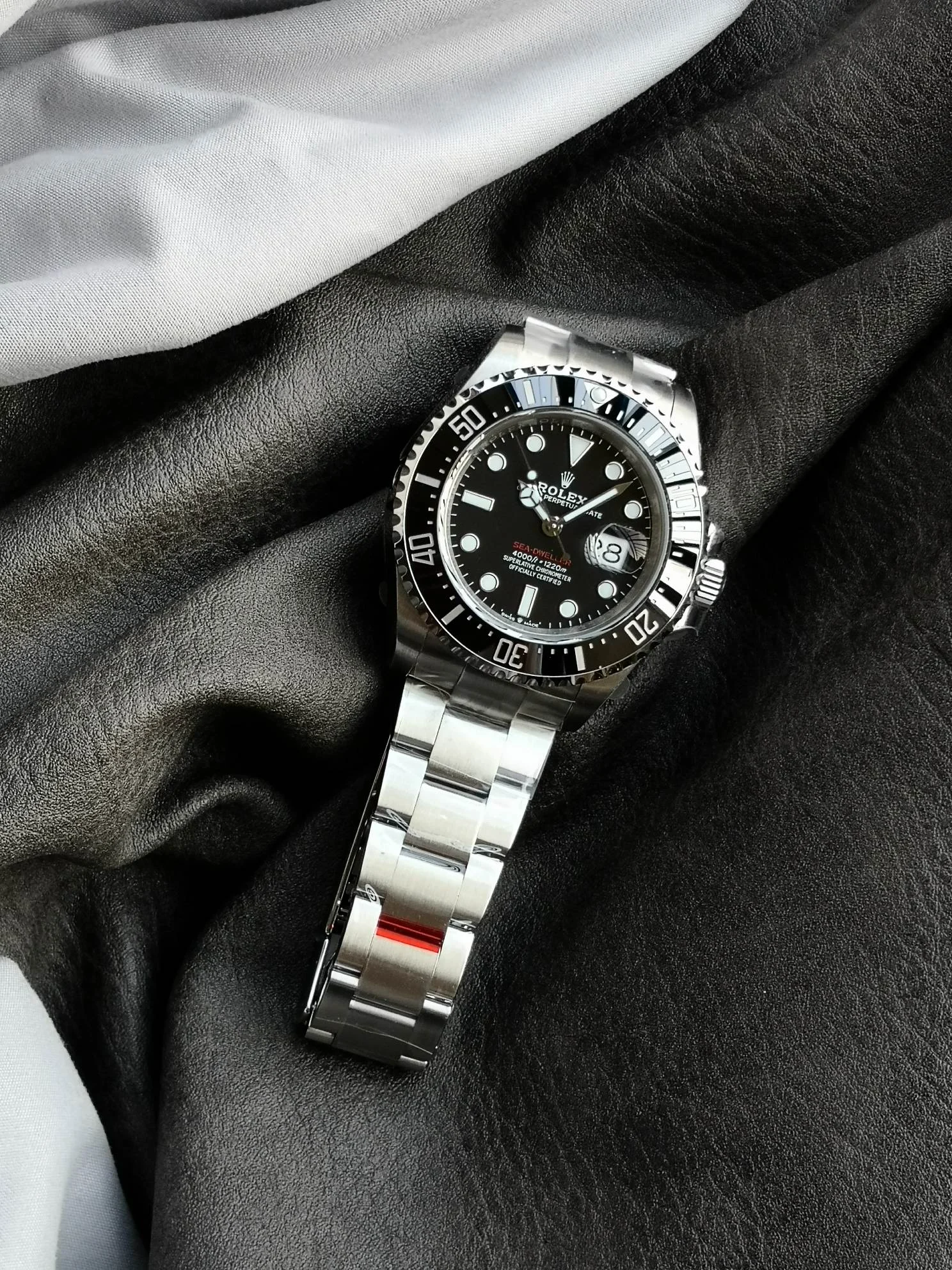 Rolex Sea-Dweller Ceramic 126600 — photographed off the sweep