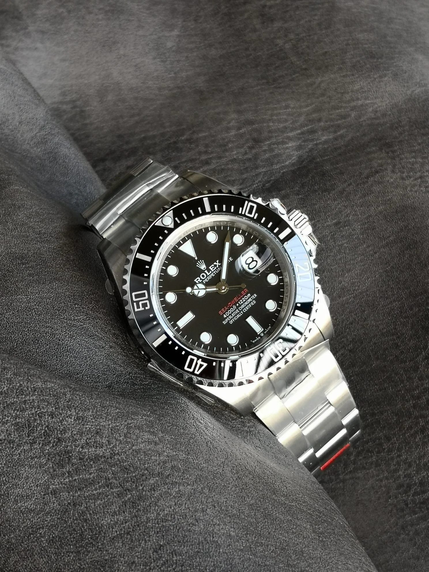 Rolex Sea-Dweller Ceramic 126600 — photographed off the sweep
