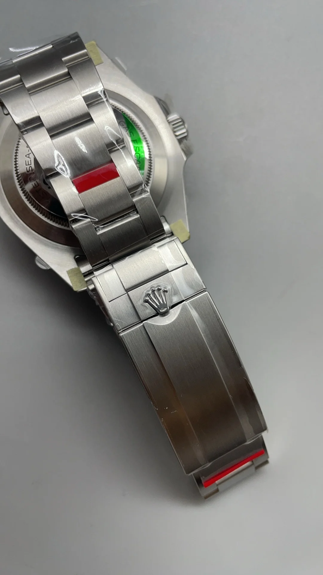 Rolex Sea-Dweller Red Dial 43mm — photographed off the sweep