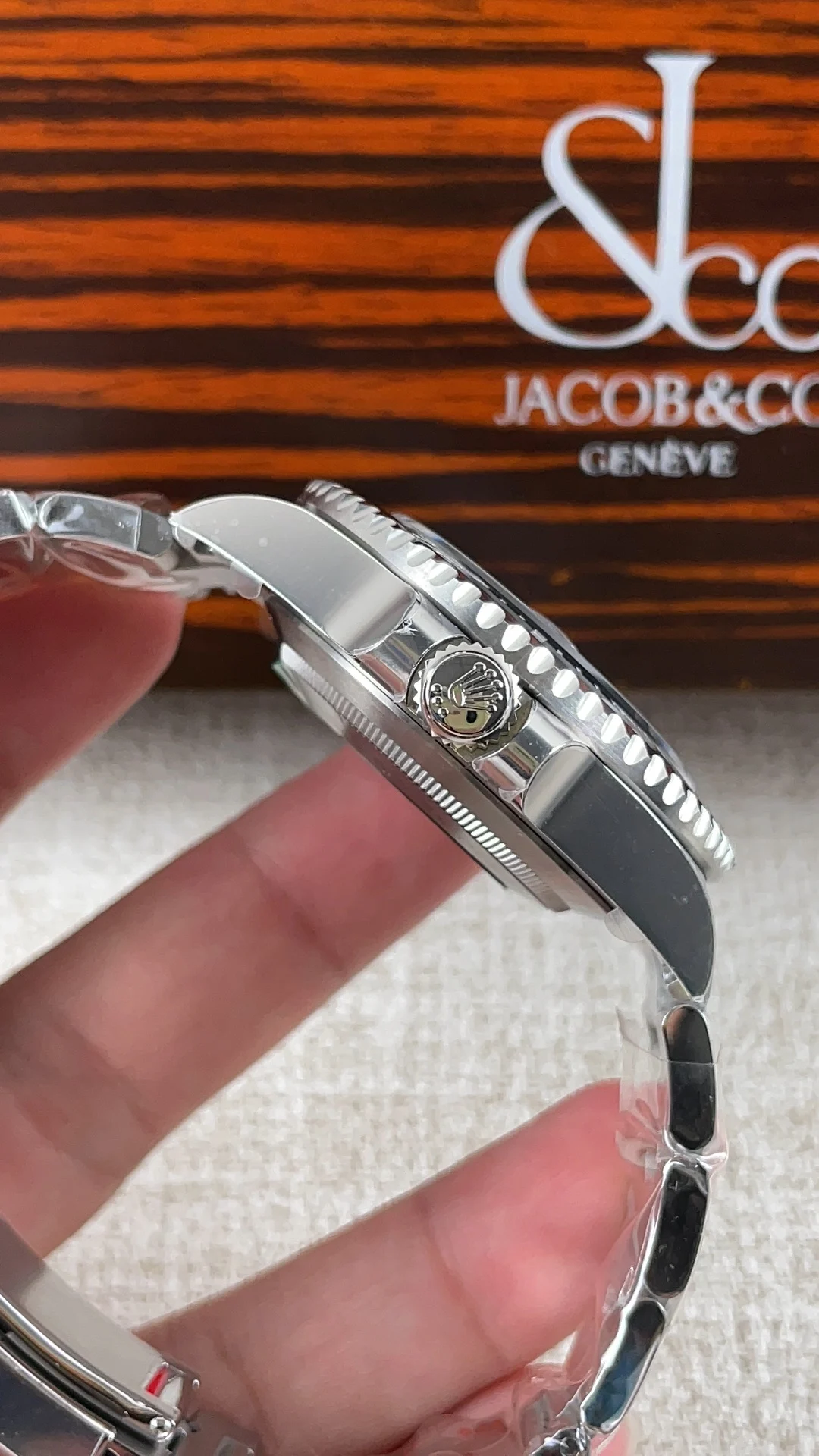 Rolex Sea-Dweller Red Dial 43mm — photographed off the sweep