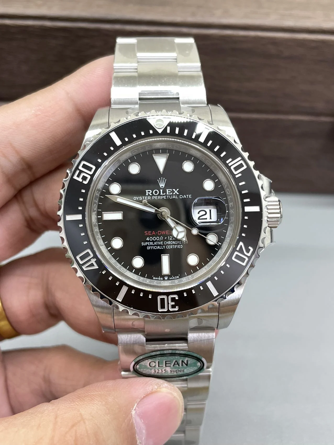 Rolex Sea-Dweller Titanium 126600 — photographed off the sweep