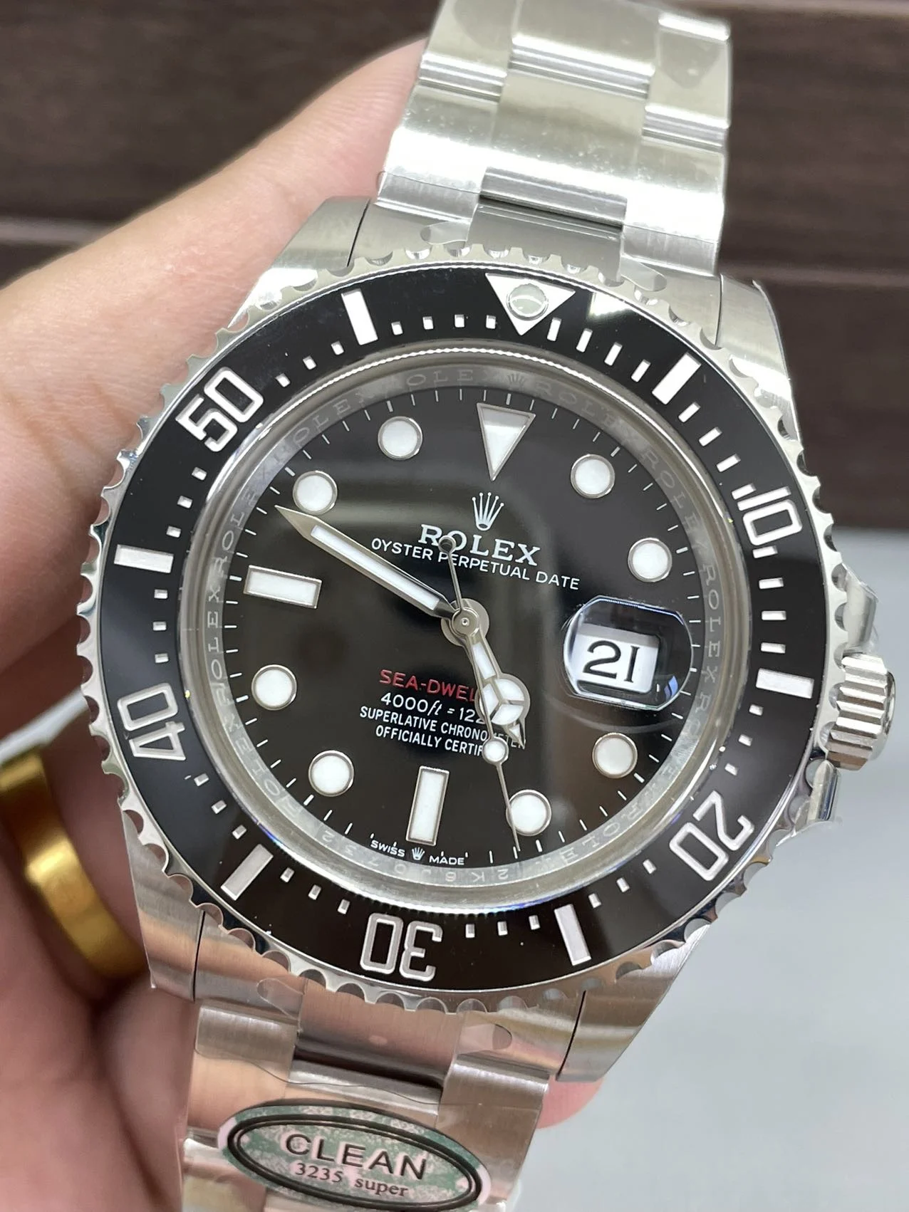 Rolex Sea-Dweller Titanium 126600 — photographed off the sweep