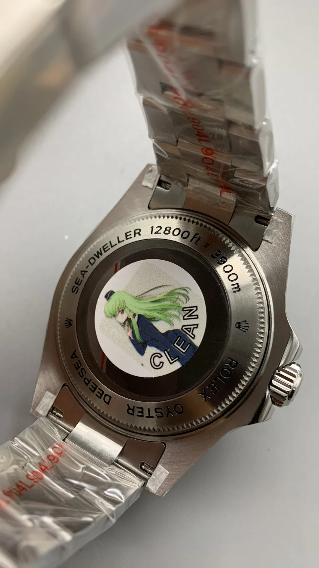 Rolex Sea-Dweller — photographed off the sweep