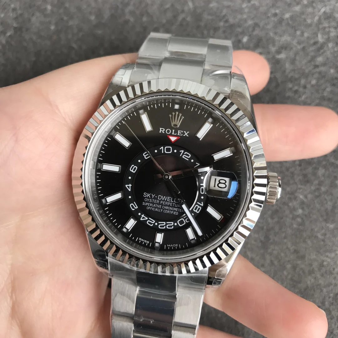 Rolex Sky-Dweller Annual Calendar — photographed off the sweep