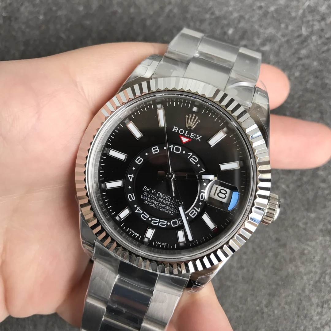 Rolex Sky-Dweller Annual Calendar — photographed off the sweep