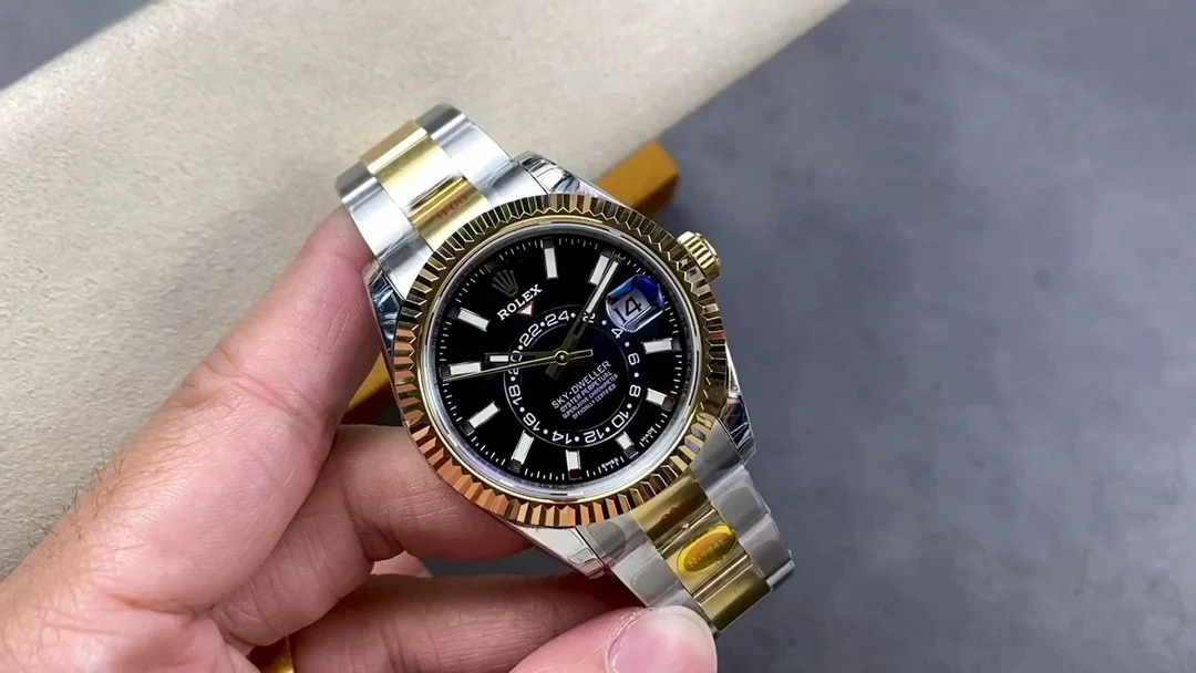 Rolex Sky-Dweller Moon Phase Ice Blue Steel Blue Dial 42mm