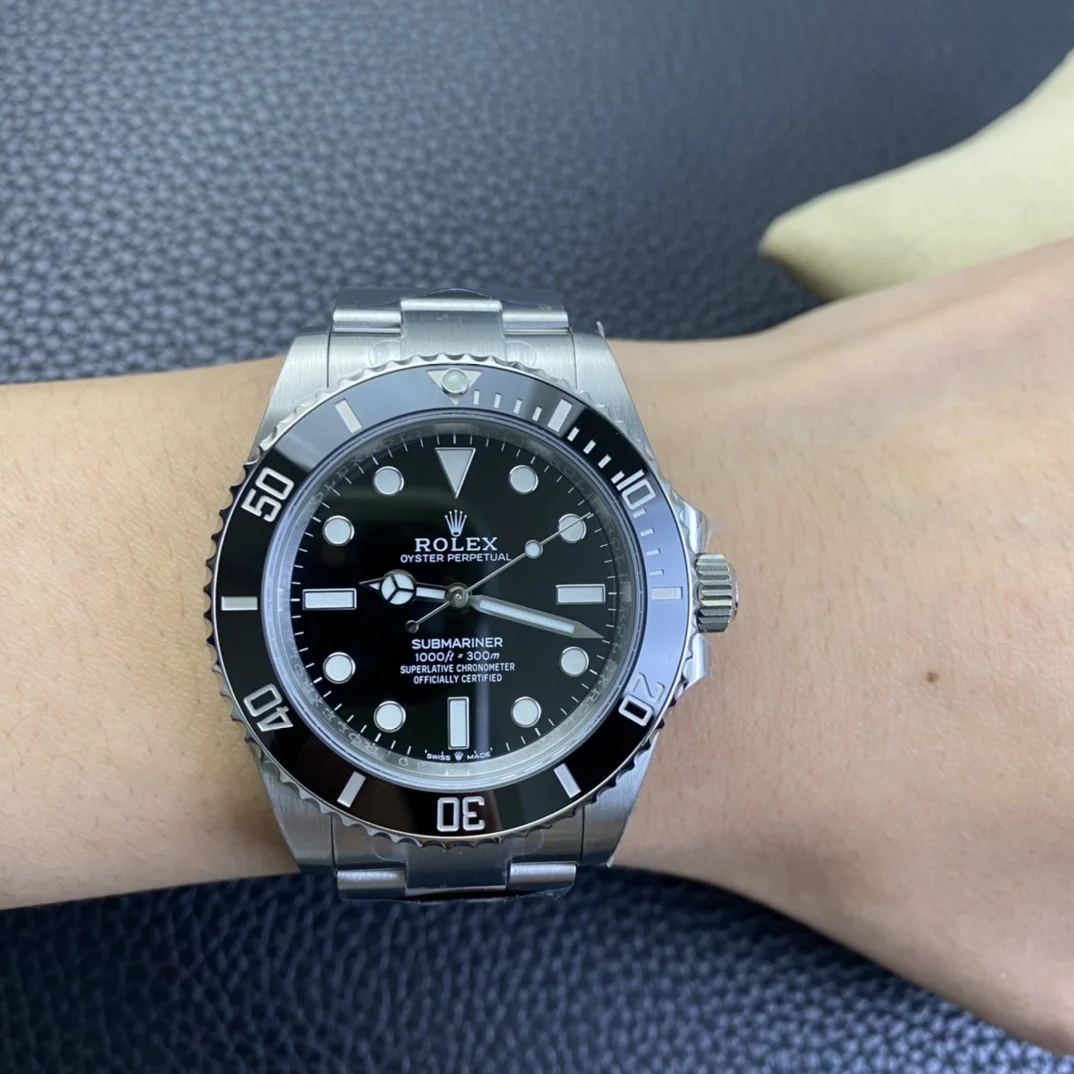 Rolex Submariner 124060 — photographed off the sweep
