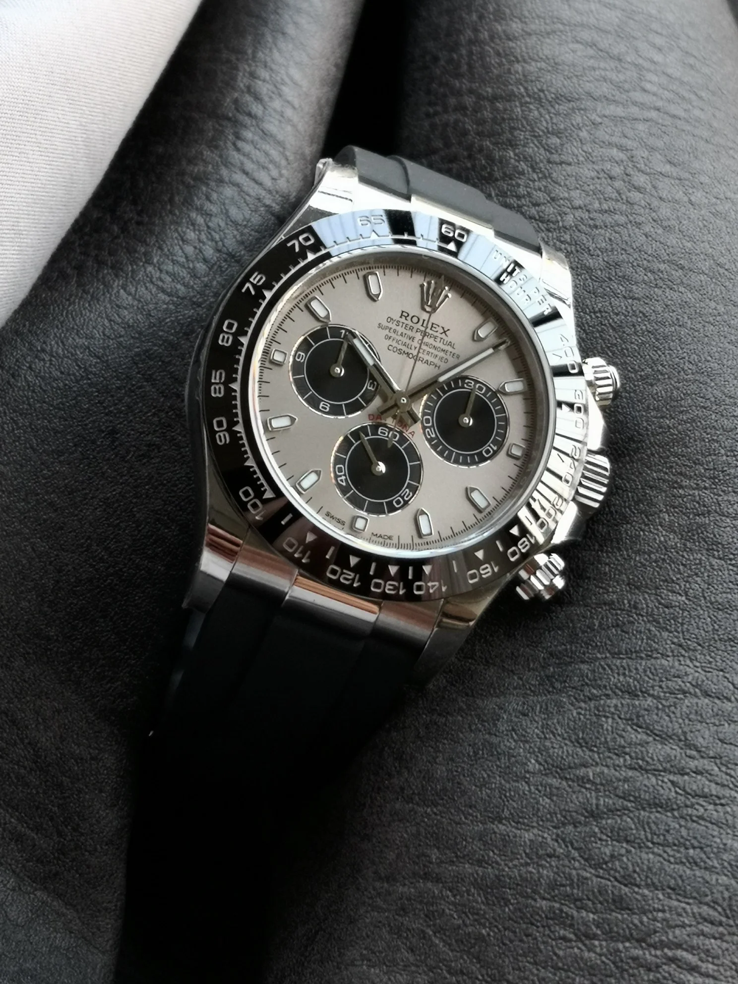 Rolex Submariner 126500LN — photographed off the sweep
