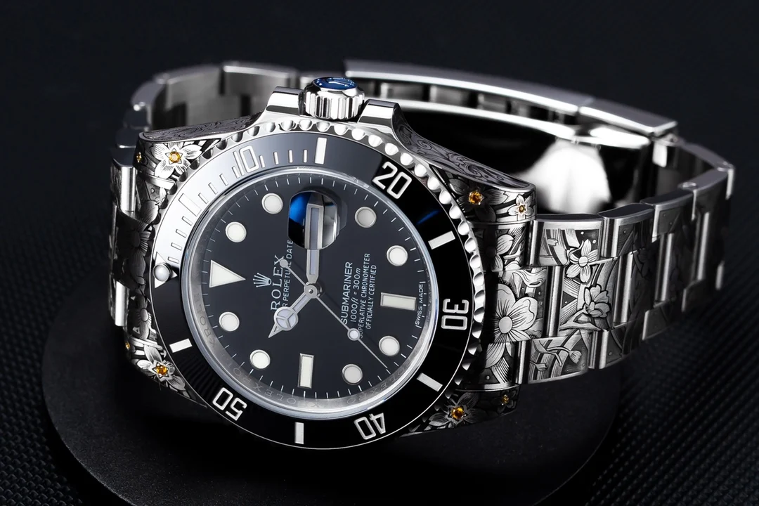 Rolex Submariner — photographed off the sweep