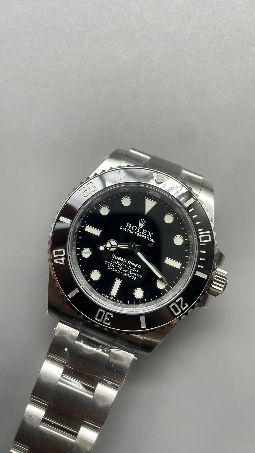Rolex Submariner 41mm — photographed off the sweep