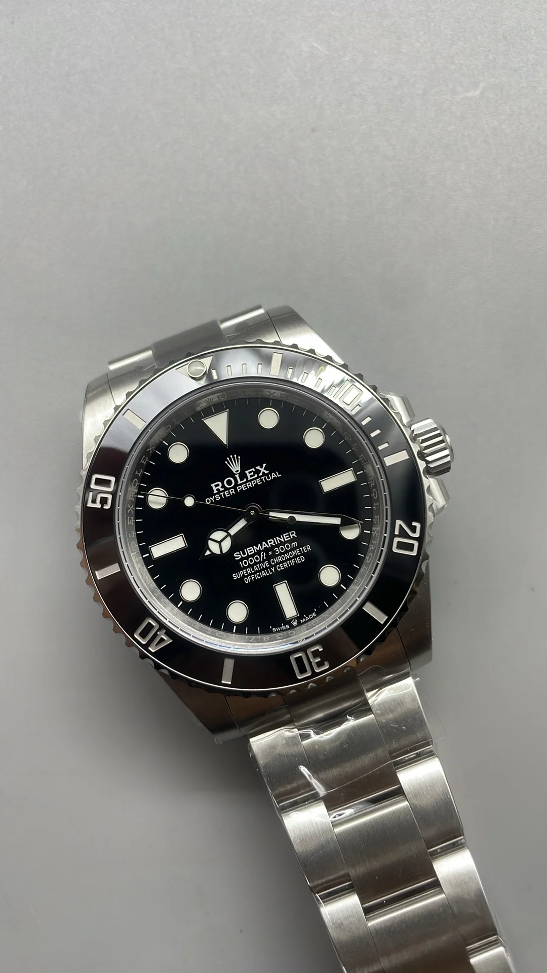 Rolex Submariner 41mm — photographed off the sweep