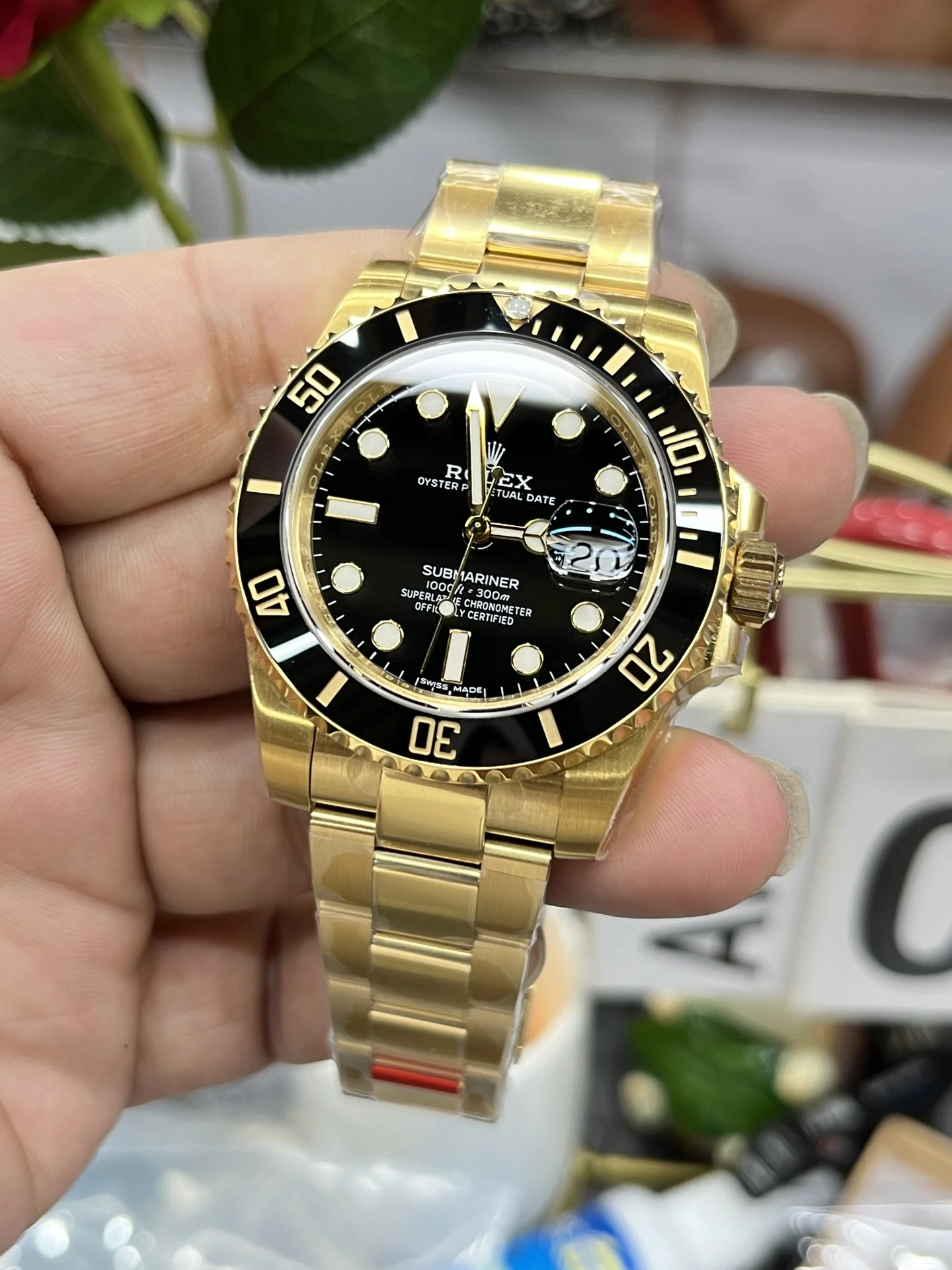 Rolex Submariner Black Dial 40mm — photographed off the sweep