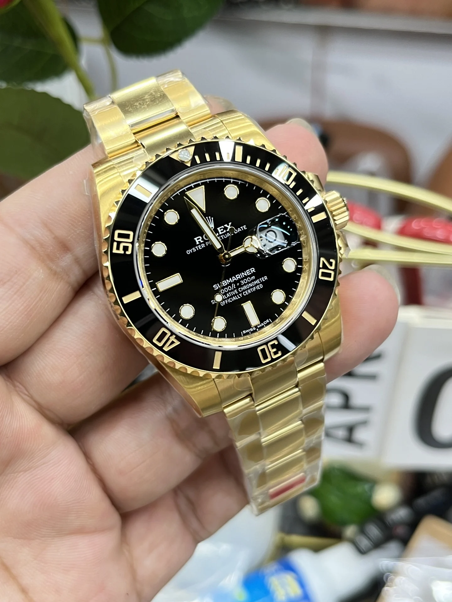 Rolex Submariner Black Dial 40mm — photographed off the sweep