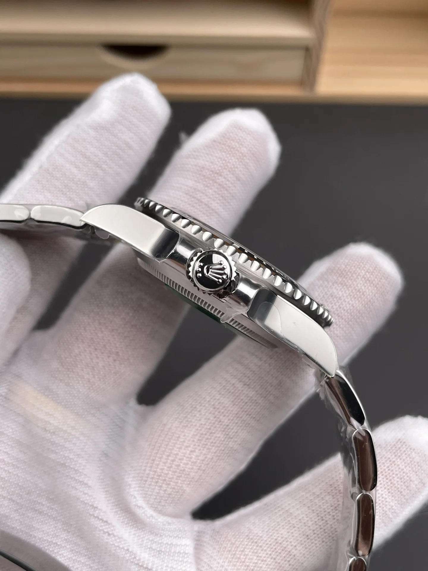 Rolex Submariner Black Dial 41mm — photographed off the sweep