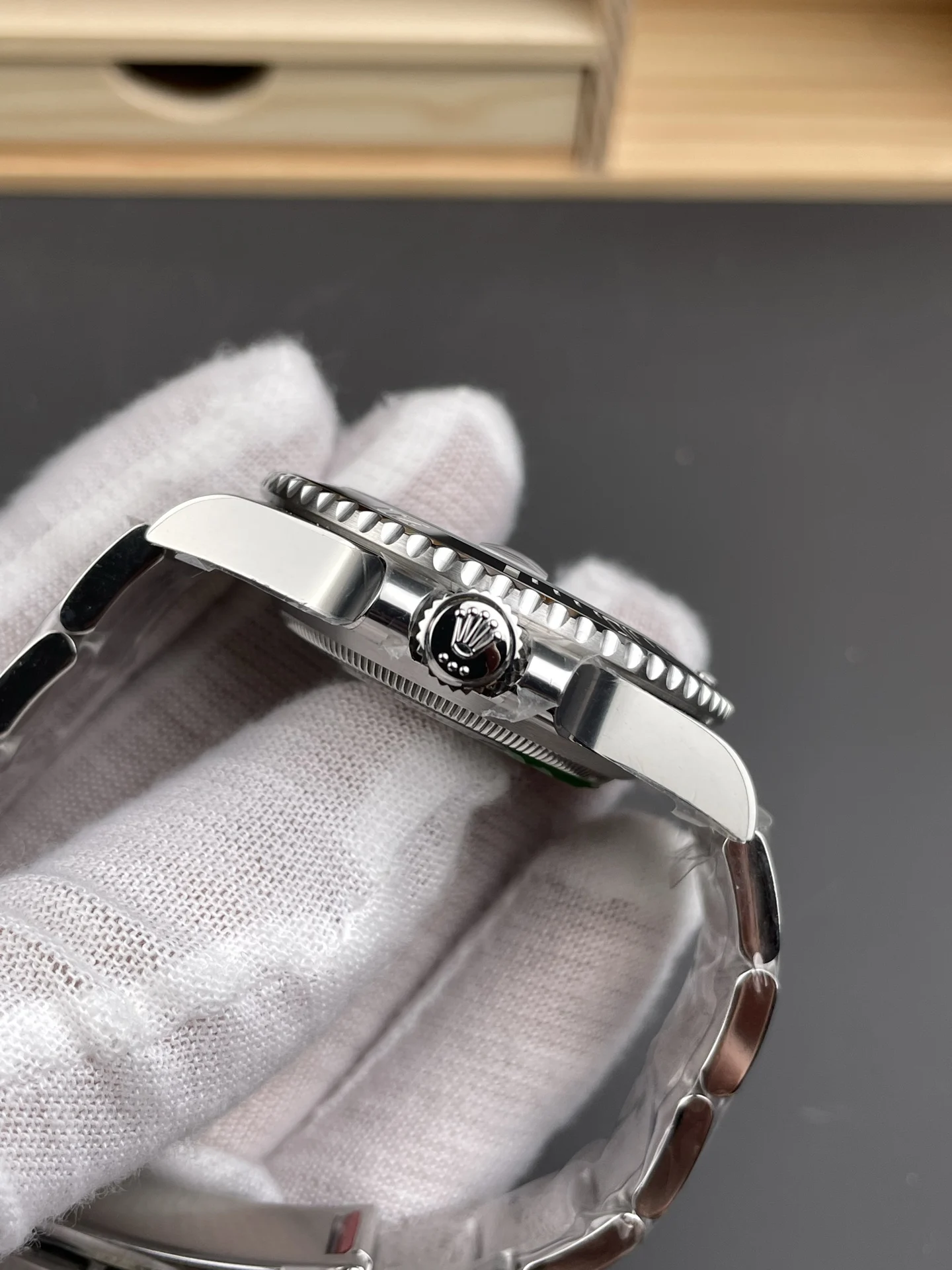 Rolex Submariner Black Dial 41mm — photographed off the sweep