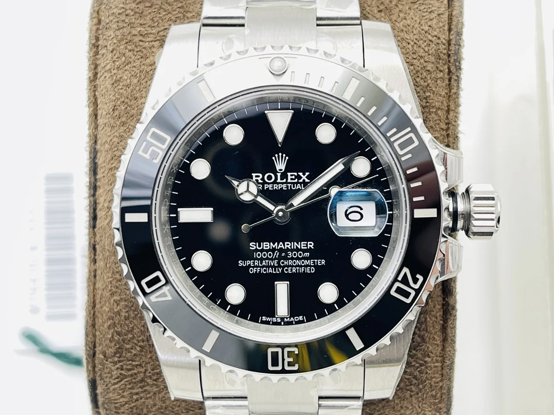 Rolex Submariner Black Dial — photographed off the sweep