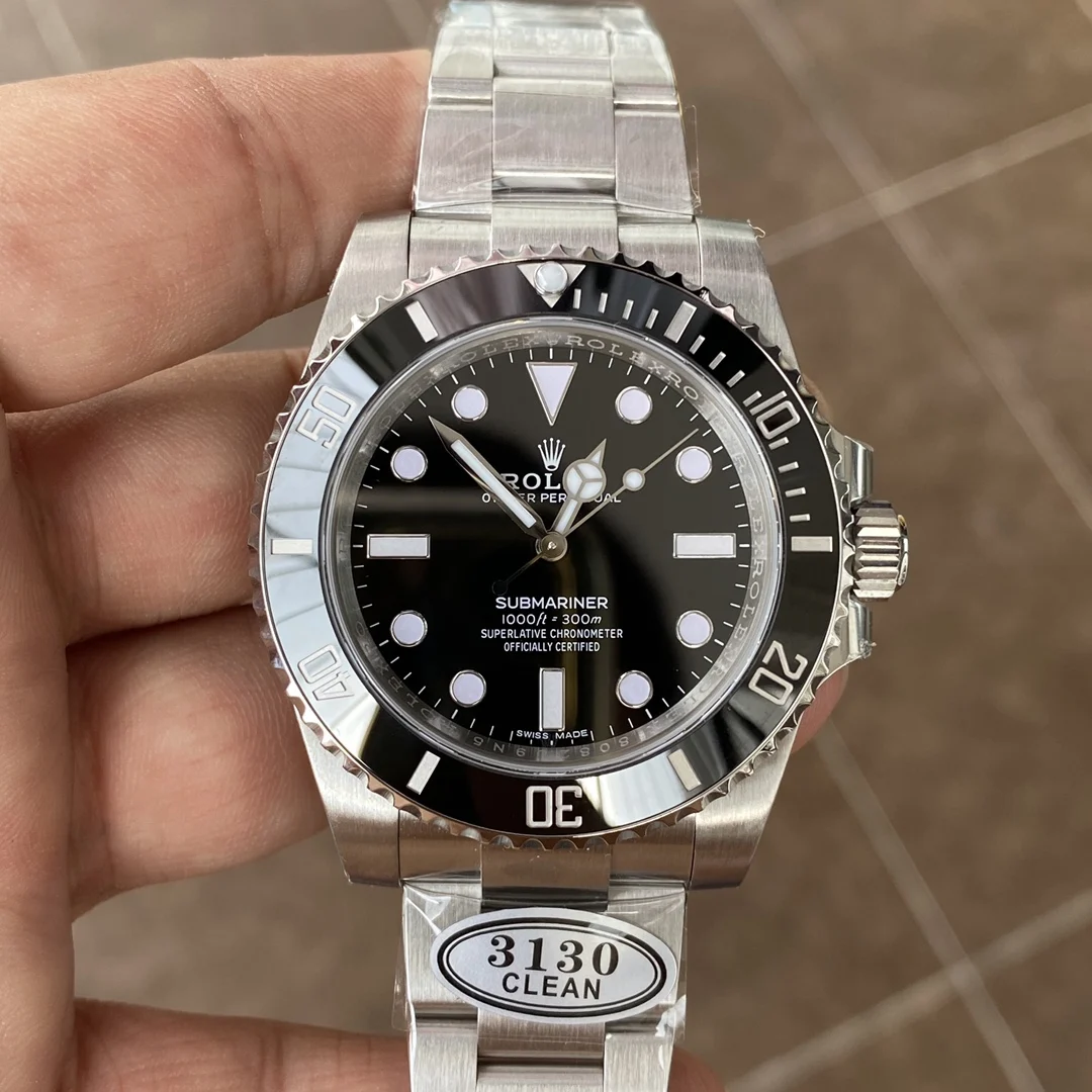 Rolex Submariner Black Dial — photographed off the sweep