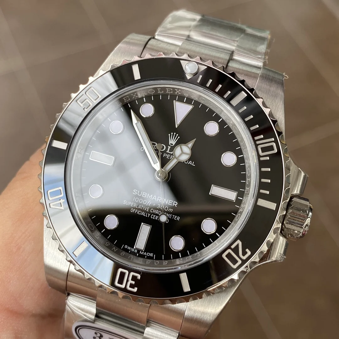 Rolex Submariner Black Dial — photographed off the sweep