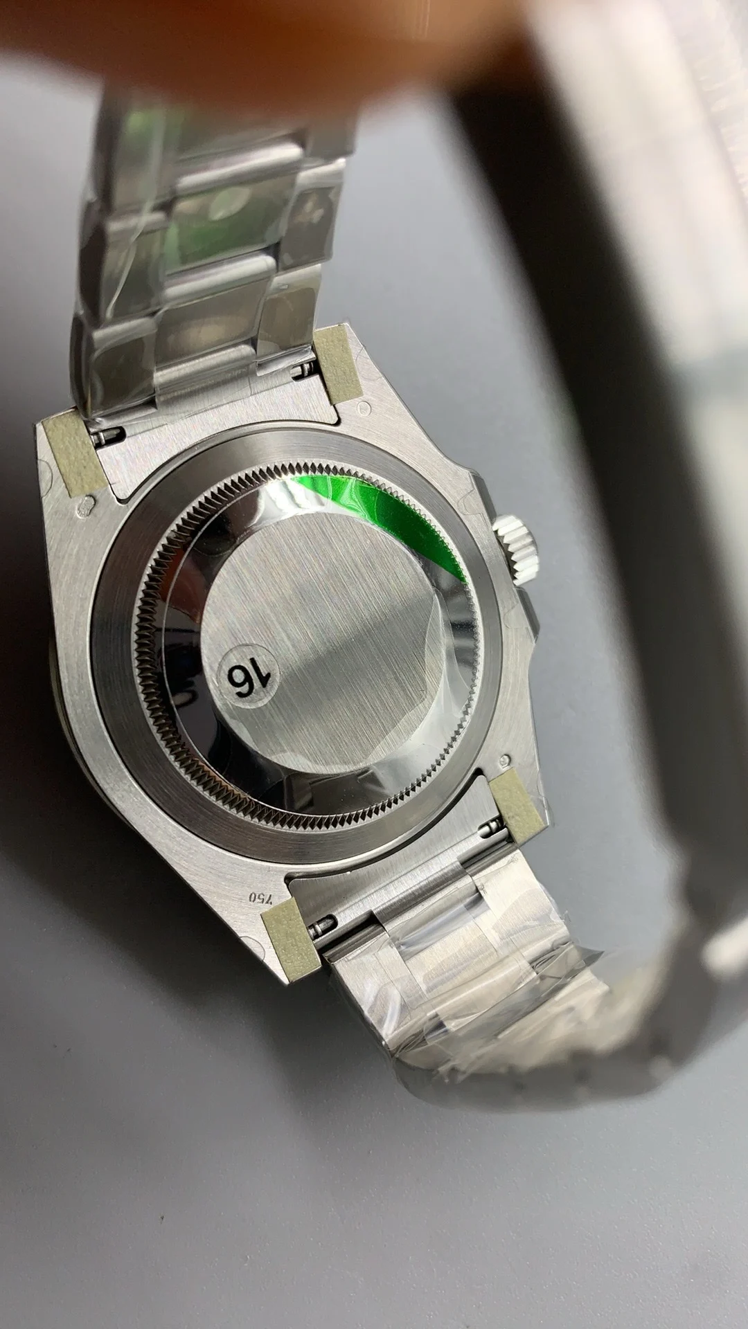 Rolex Submariner Blue Dial 40mm — photographed off the sweep