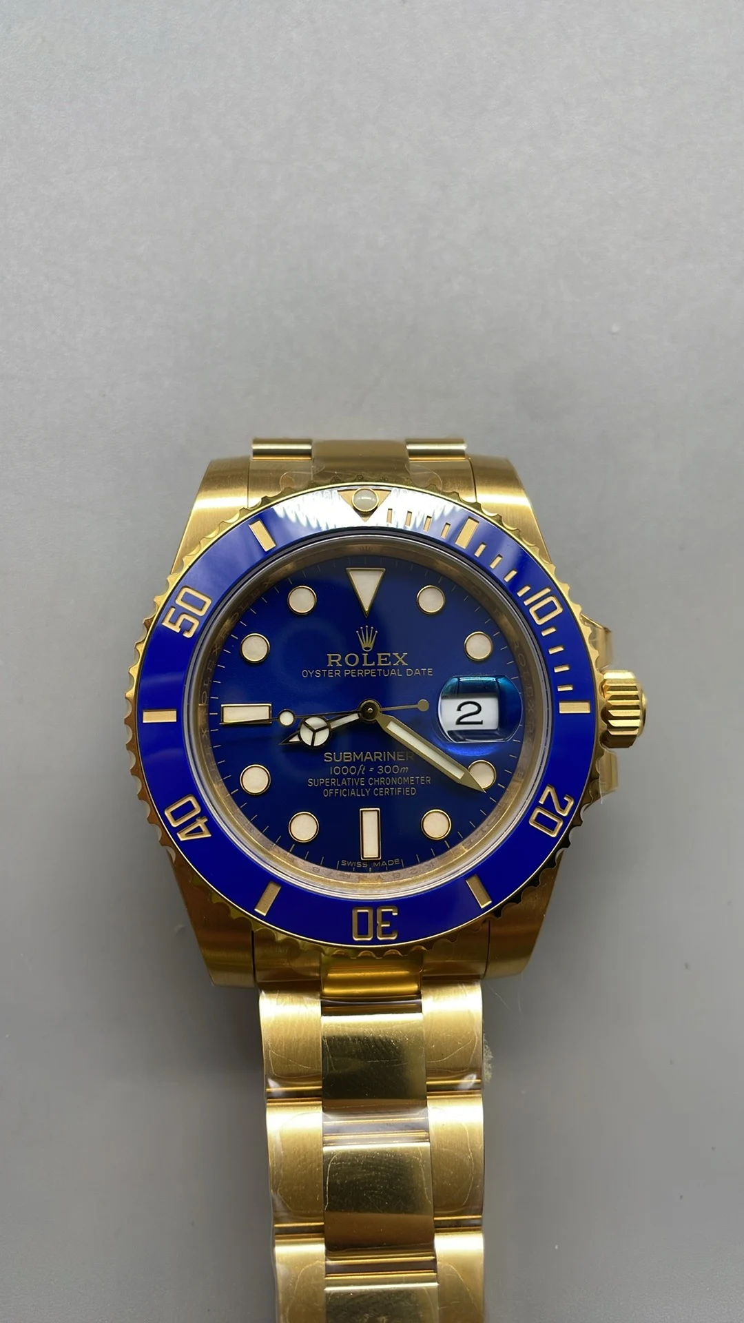 Rolex Submariner Blue Dial 40mm