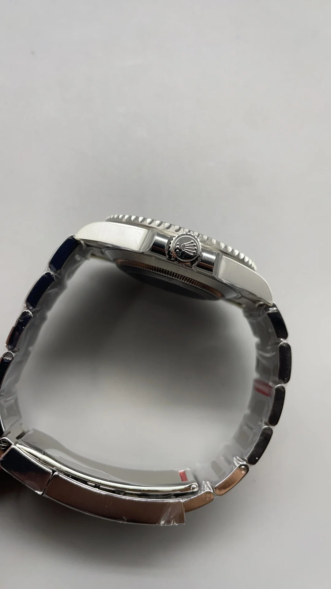 Rolex Submariner Blue Dial 41mm — photographed off the sweep